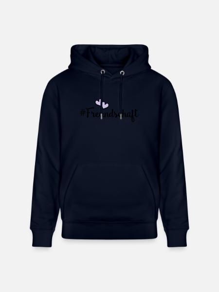 freundschaft herzen - Stanley/Stella Unisex Bio-Hoodie CRUISER - Navy