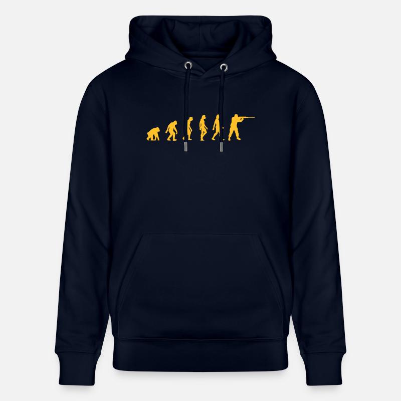 Die Evolution der Jäger - Stanley/Stella Unisex Bio-Hoodie CRUISER  - Navy