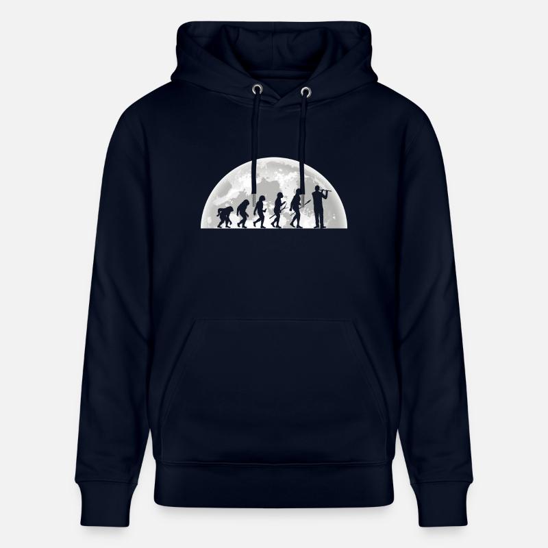 Flötist Evolution Querflöte - Stanley/Stella Unisex Bio-Hoodie CRUISER  - Navy