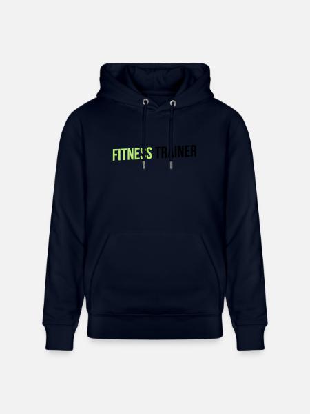 fitness trainer green black - Stanley/Stella CRUISER Unisex Organic Hoodie - navy