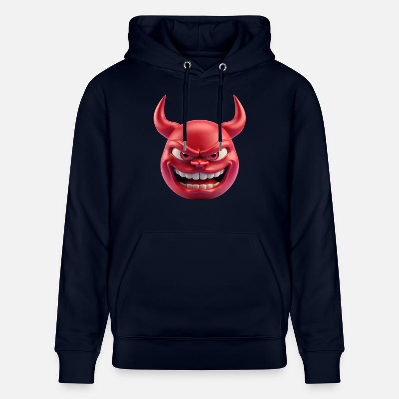 Émoticône du diable Satan - Sweat à capuche bio CRUISER Stanley/Stella Unisexe - marine