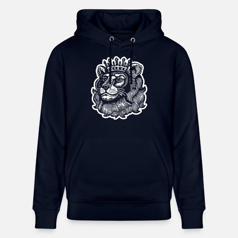 Lion Tête de Lion - Sweat à capuche bio CRUISER Stanley/Stella Unisexe - marine