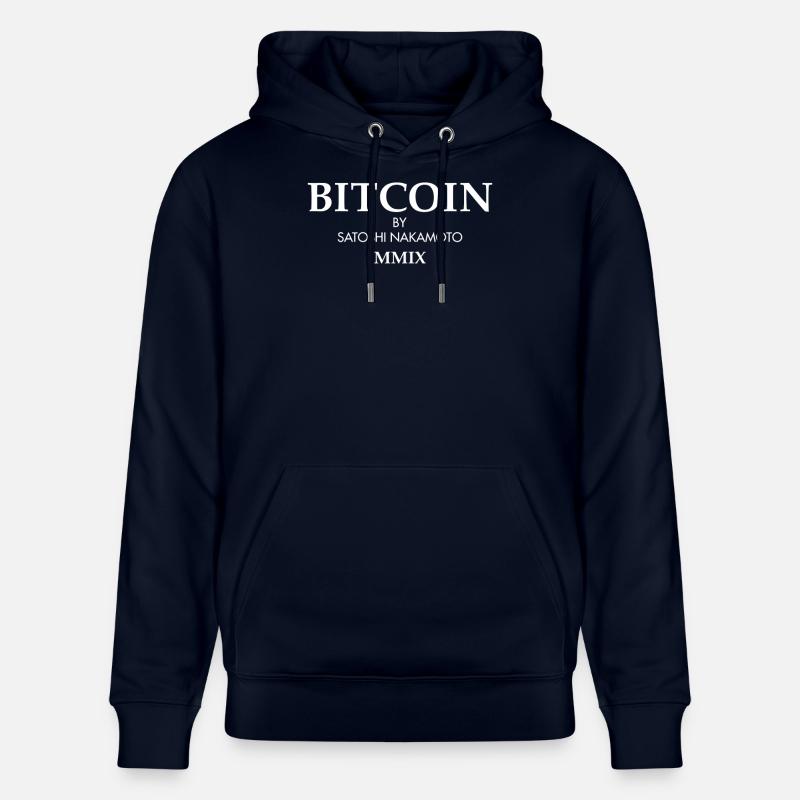 Bitcoin By Satoshi Nakamoto - Sweat à capuche bio CRUISER Stanley/Stella Unisexe - marine