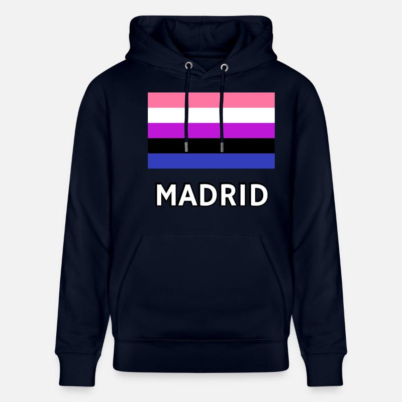 Genderfluid Pride Drapeau Madrid - Sweat à capuche bio CRUISER Stanley/Stella Unisexe - marine
