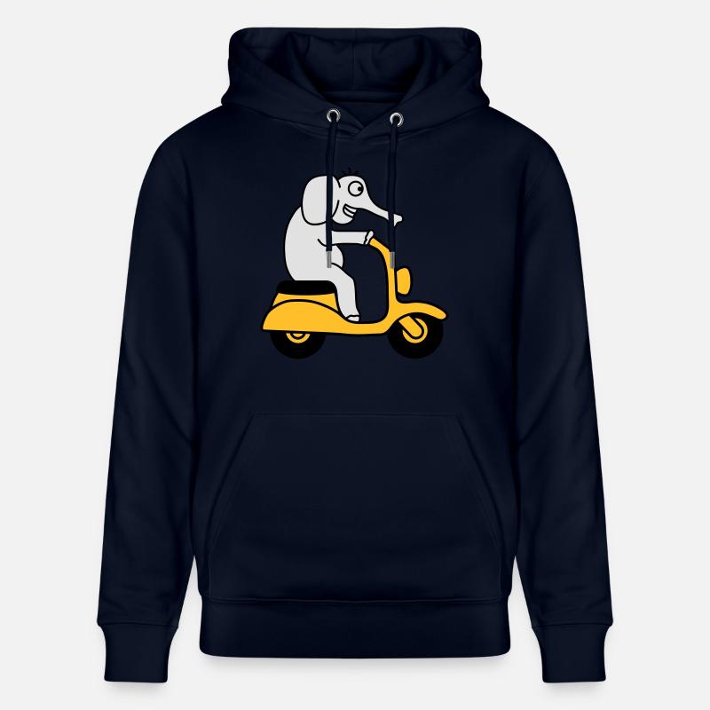 Moped Elephant - Sweat à capuche bio CRUISER Stanley/Stella Unisexe - marine
