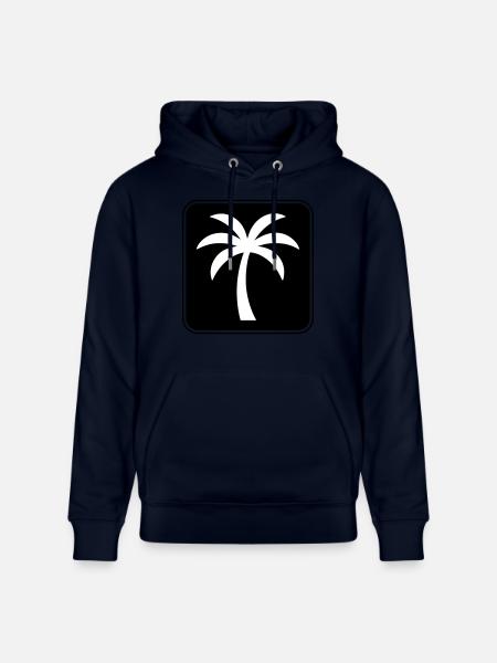 Palm Tree Icon Summer - Stanley/Stella CRUISER Unisex Organic Hoodie - navy