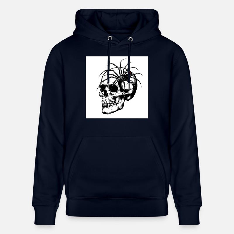 Totenkopf & Spinne – Netz des Todes - Stanley/Stella Unisex Bio-Hoodie CRUISER  - Navy