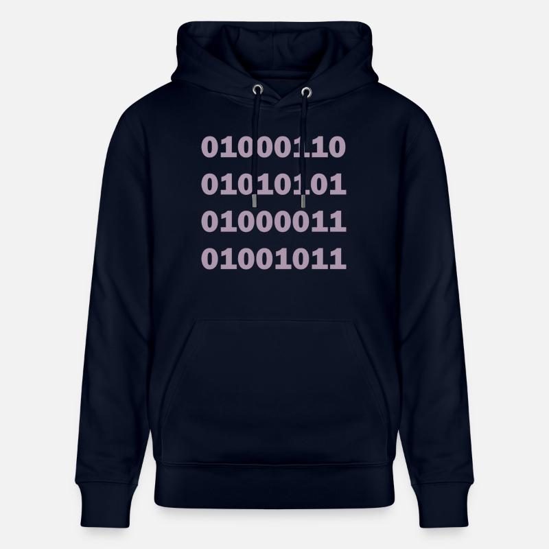 Code binaire Fuck - Sweat à capuche bio CRUISER Stanley/Stella Unisexe - marine