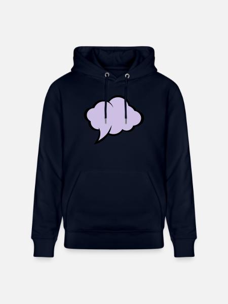 Comic speech bubble - Stanley/Stella CRUISER Unisex Organic Hoodie - navy