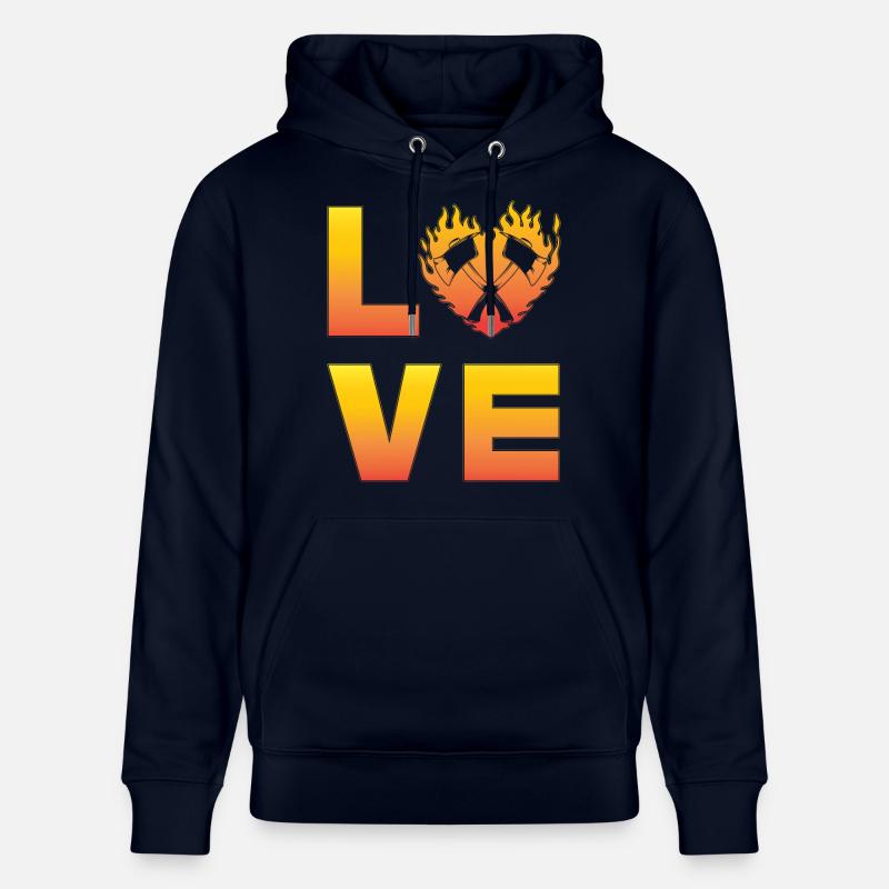 Lancer de hache - Sweat à capuche bio CRUISER Stanley/Stella Unisexe - marine