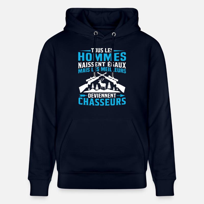 Les meilleurs Deviennent Chasseurs - Sweat à capuche bio CRUISER Stanley/Stella Unisexe - marine