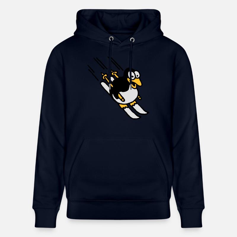 pinguin_ski_022011_e_3c - Stanley/Stella Unisex Bio-Hoodie CRUISER  - Navy