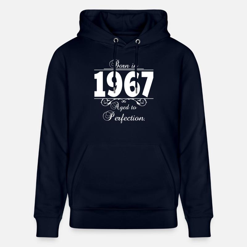Born in Age 1967 - Sweat à capuche bio CRUISER Stanley/Stella Unisexe - marine