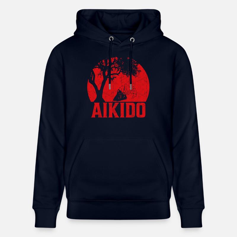 Aikido - Stanley/Stella CRUISER økologisk unisex-hoodie - marineblå