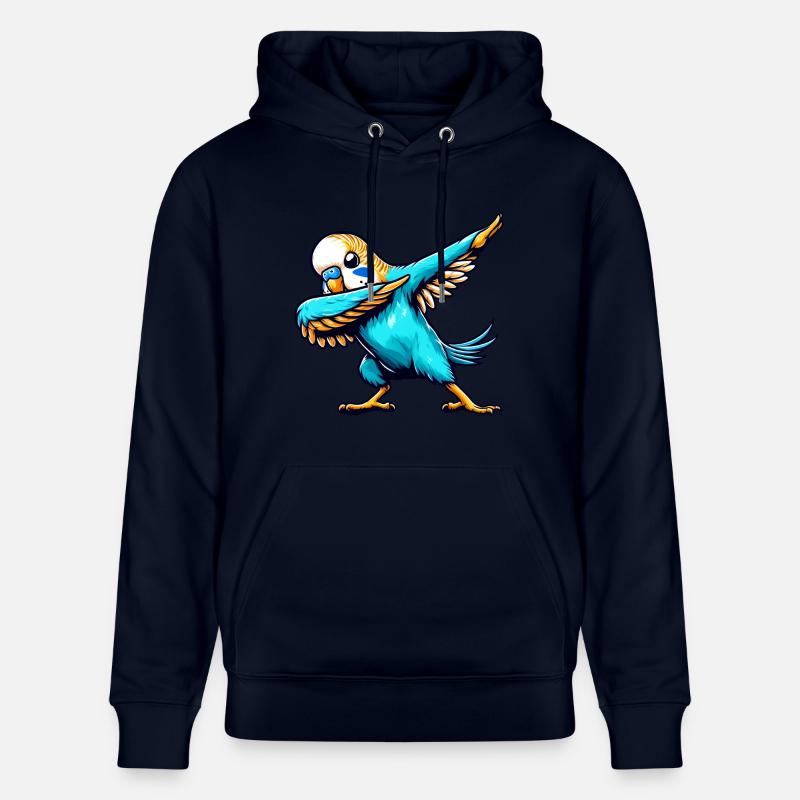 Bande dessinée Cool Budgie Dabbing - Sweat à capuche bio CRUISER Stanley/Stella Unisexe - marine