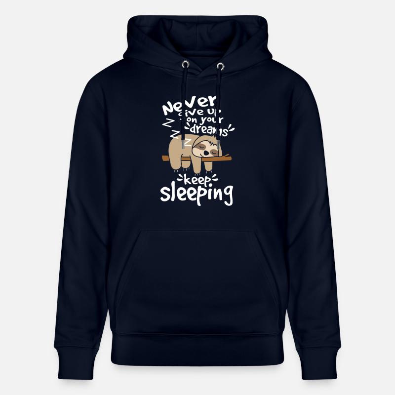 Sloth abandonne tes rêves - Sweat à capuche bio CRUISER Stanley/Stella Unisexe - marine