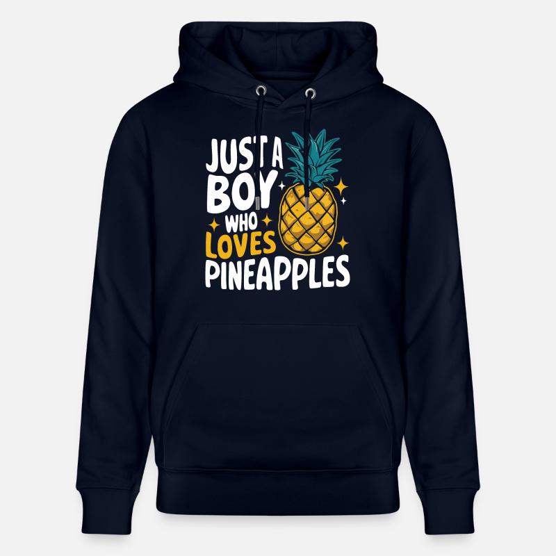 Ananas Fruit tropical hawaïen - Sweat à capuche bio CRUISER Stanley/Stella Unisexe - marine
