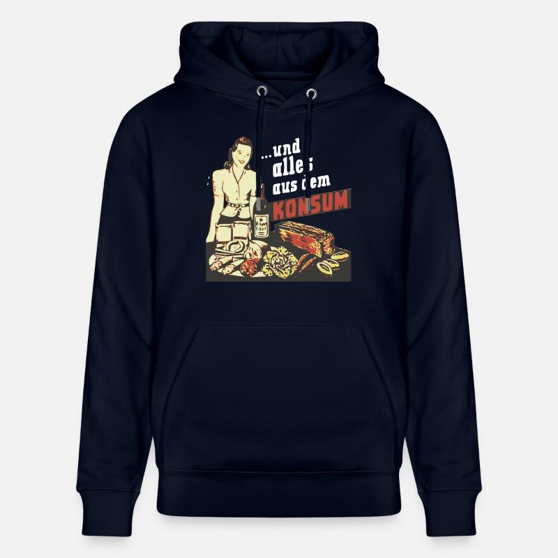 ... et tout de la consommation - Sweat à capuche bio CRUISER Stanley/Stella Unisexe - marine