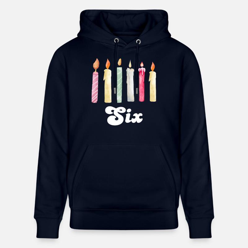 6e anniversaire bougie - Sweat à capuche bio CRUISER Stanley/Stella Unisexe - marine