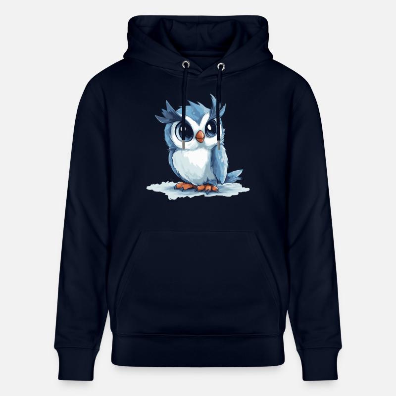 blaue Eule - Stanley/Stella Unisex Bio-Hoodie CRUISER  - Navy