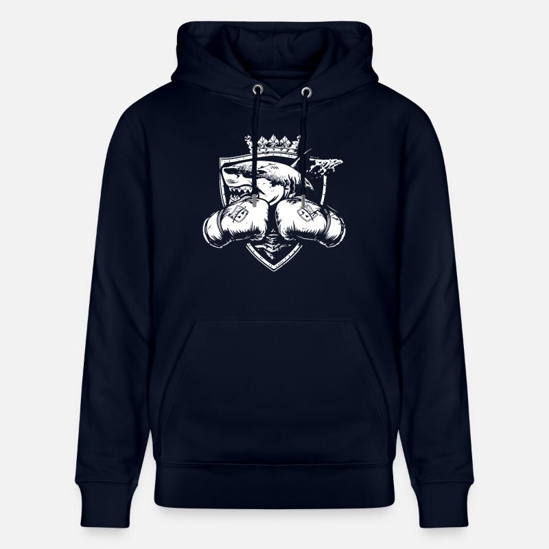 Requin boxeur - Sweat à capuche bio CRUISER Stanley/Stella Unisexe - marine