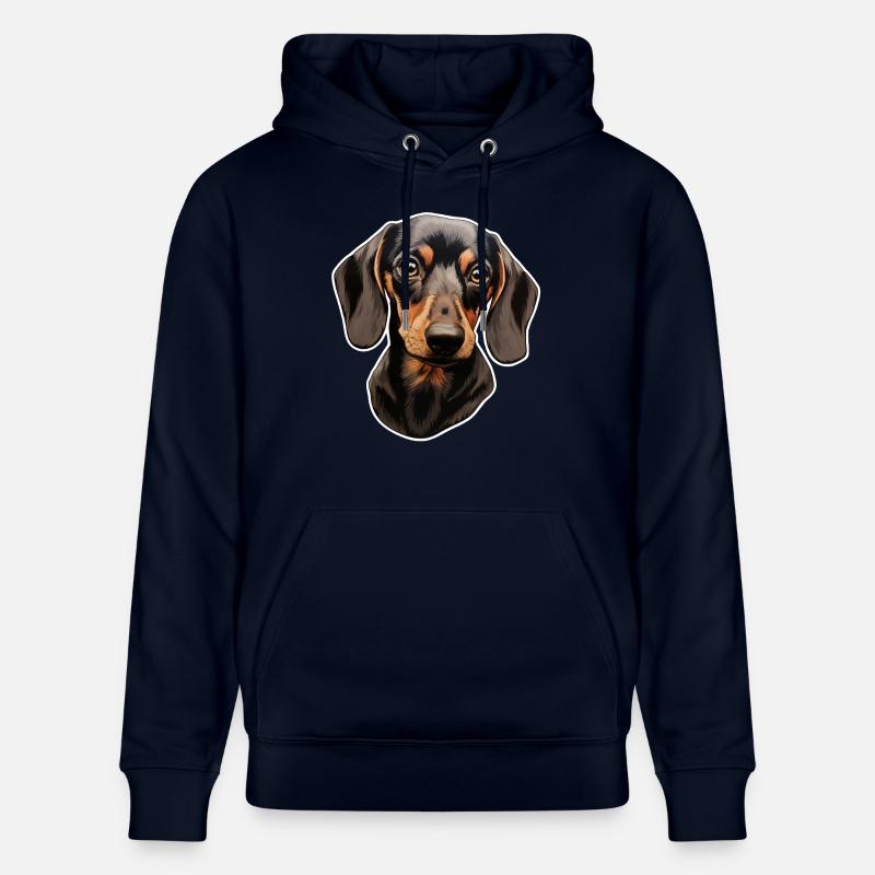 Dackel oder Dachshund - Stanley/Stella Unisex Bio-Hoodie CRUISER  - Navy