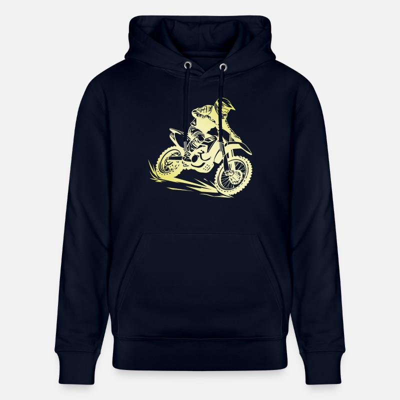 Motocross Or - Sweat à capuche bio CRUISER Stanley/Stella Unisexe - marine