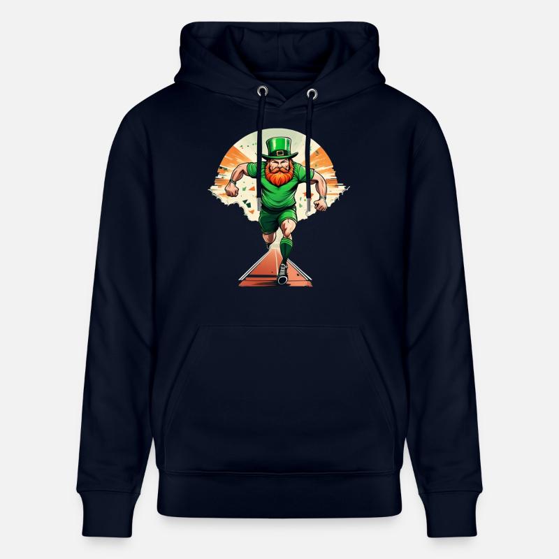 Shamrock de la Saint-Patrick - Sweat à capuche bio CRUISER Stanley/Stella Unisexe - marine