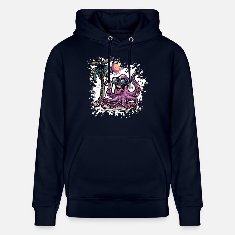 Octopus Vacances d’été - Sweat à capuche bio CRUISER Stanley/Stella Unisexe - marine