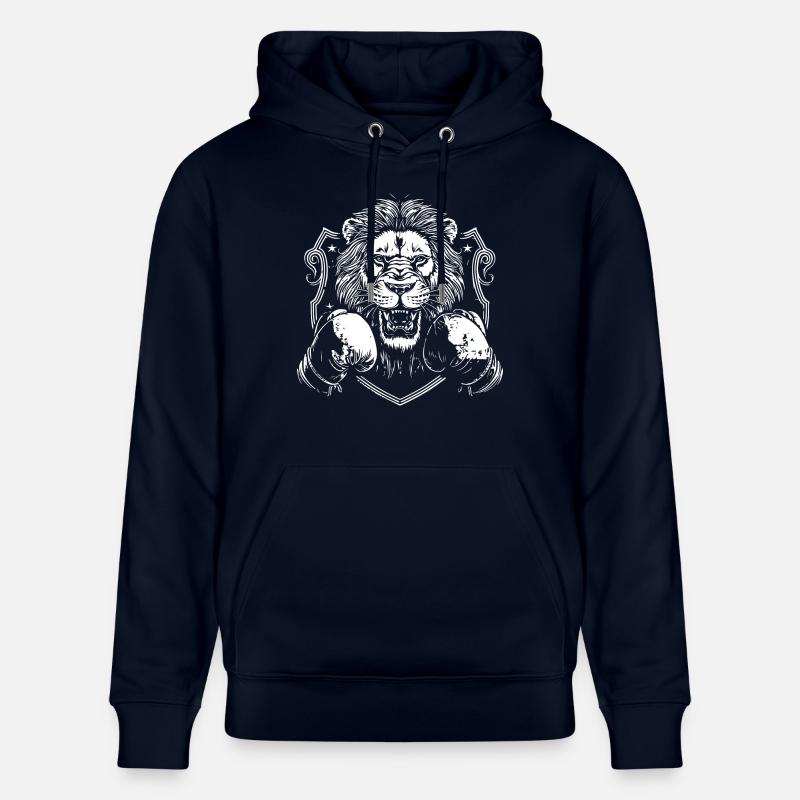 Lion Boxer Boxe MMA - Sweat à capuche bio CRUISER Stanley/Stella Unisexe - marine