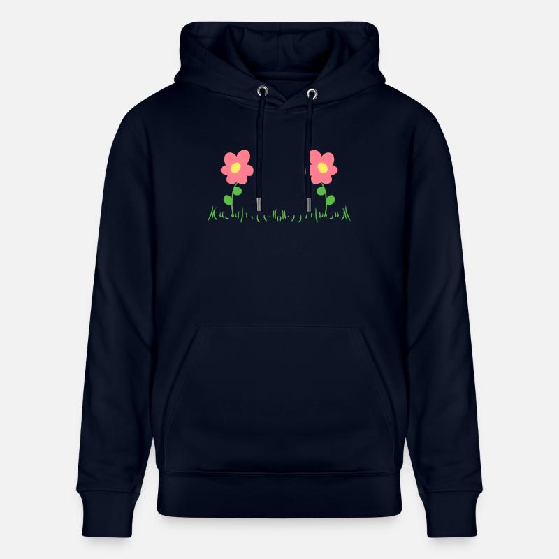 Fleurs roses Deux Nature Fleur - Sweat à capuche bio CRUISER Stanley/Stella Unisexe - marine
