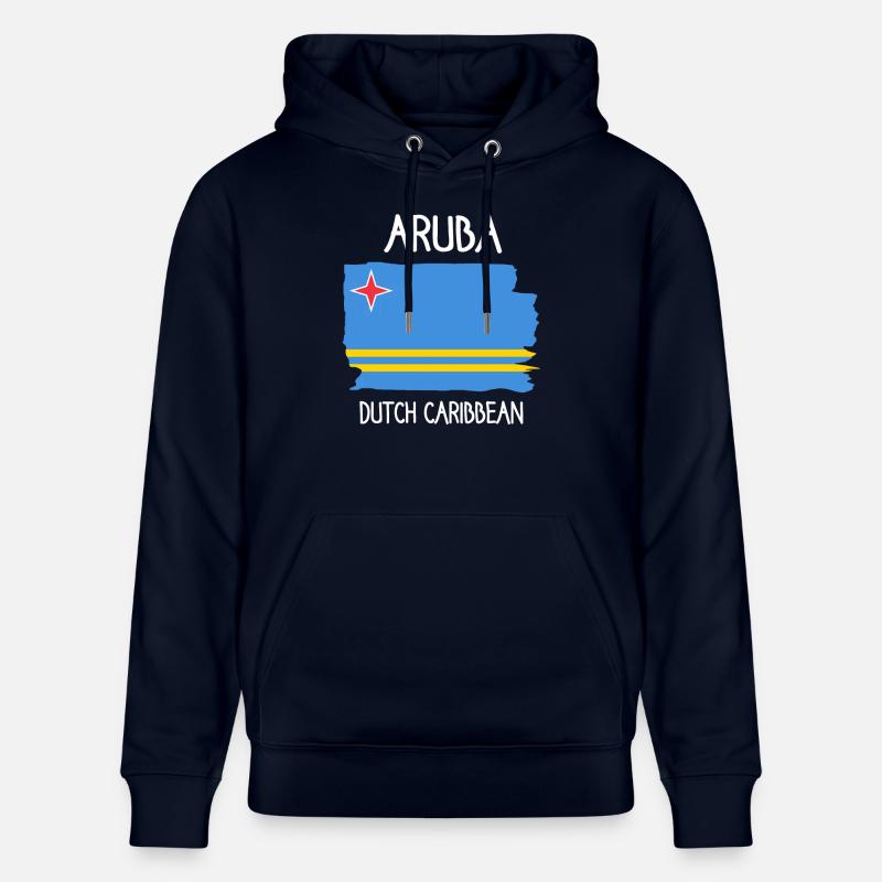 Drapeau d’Aruba - Caraïbes néerlandaises - Caraïbes - Sweat à capuche bio CRUISER Stanley/Stella Unisexe - marine