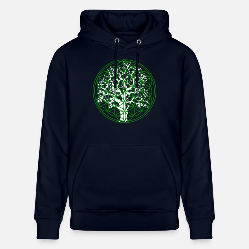 Fleur de vie avec arbre - Sweat à capuche bio CRUISER Stanley/Stella Unisexe - marine