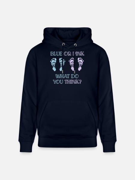gender reveal party - Stanley/Stella CRUISER Unisex Organic Hoodie - navy