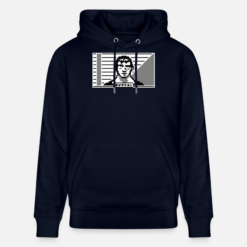 Portrait 8 bits - Sweat à capuche bio CRUISER Stanley/Stella Unisexe - marine