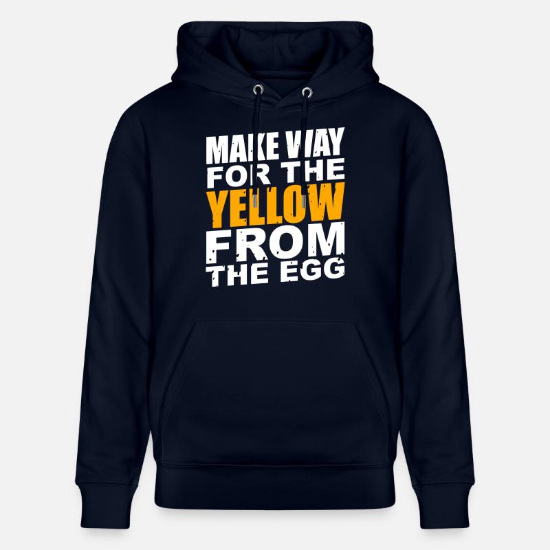 Le jaune de l’œuf - Sweat à capuche bio CRUISER Stanley/Stella Unisexe - marine