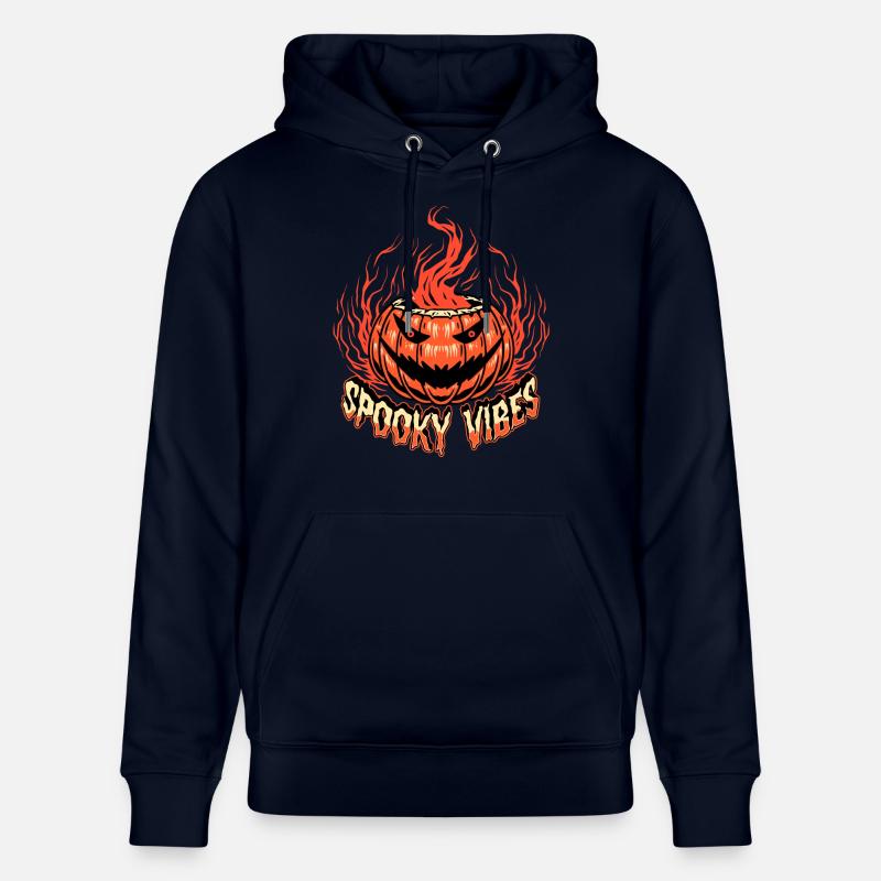 Joyeux Halloween Citrouille - Sweat à capuche bio CRUISER Stanley/Stella Unisexe - marine