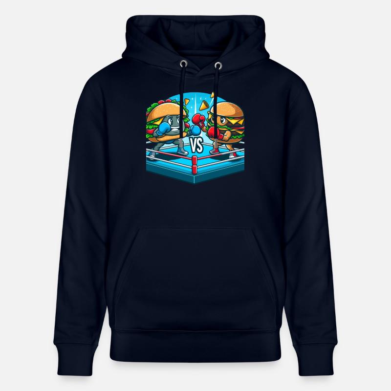 Hamburger de boxe - Sweat à capuche bio CRUISER Stanley/Stella Unisexe - marine