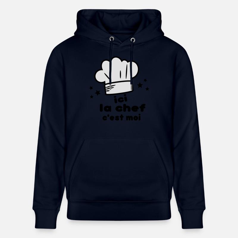 c'est moi(la chef) - Sweat à capuche bio CRUISER Stanley/Stella Unisexe - marine
