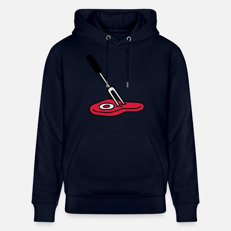 Barbecue Fork And Steak - Sweat à capuche bio CRUISER Stanley/Stella Unisexe - marine