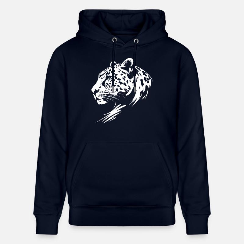 Leopard - Stanley/Stella Unisex Bio-Hoodie CRUISER  - Navy