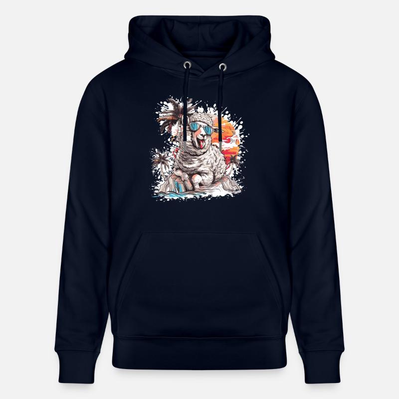 Palmier de l’île Sheep - Sweat à capuche bio CRUISER Stanley/Stella Unisexe - marine