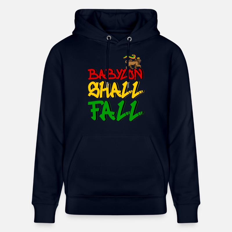 Babylon Shall Fall - Stanley/Stella Unisex Bio-Hoodie CRUISER  - Navy
