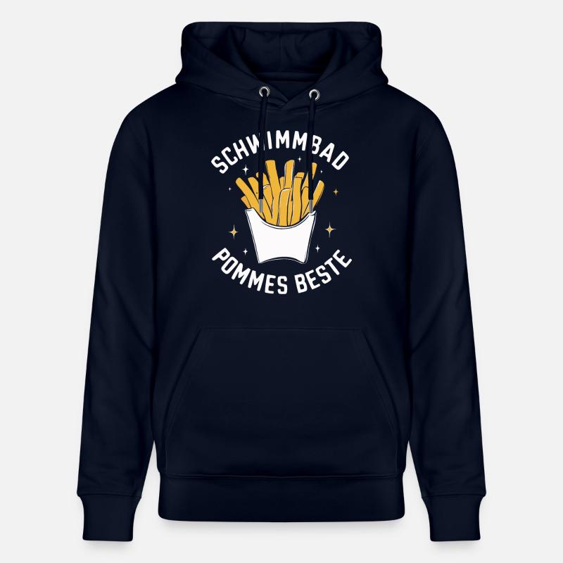 Frites, frites, restauration rapide - Sweat à capuche bio CRUISER Stanley/Stella Unisexe - marine