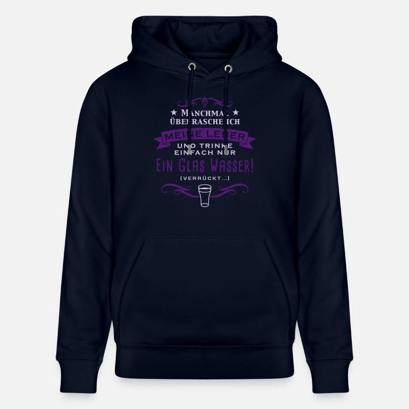 manchmal_uberrasche_ich_meine_leber_c_2c - Stanley/Stella Unisex Bio-Hoodie CRUISER  - Navy