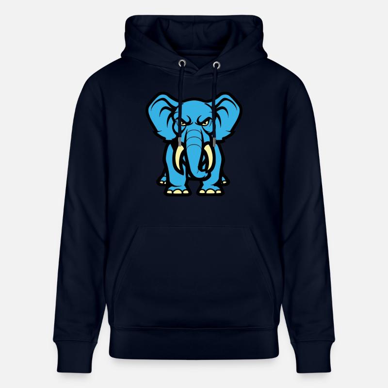 Bande dessinée éléphant - Sweat à capuche bio CRUISER Stanley/Stella Unisexe - marine