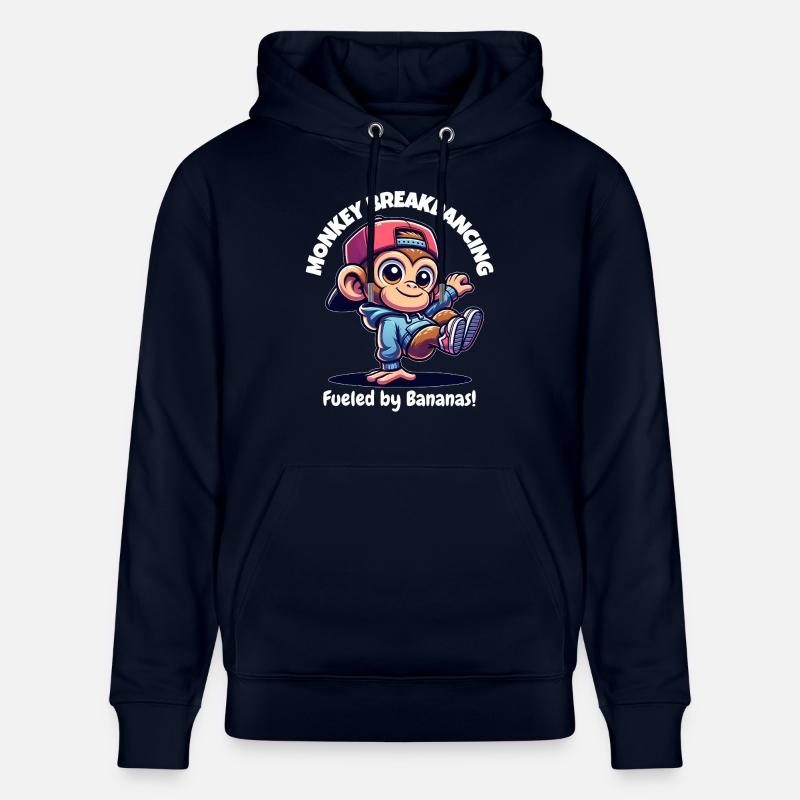 Singe breakdancer - Sweat à capuche bio CRUISER Stanley/Stella Unisexe - marine