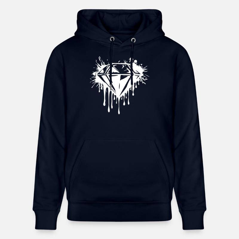 Diamant Pierre précieuse - Sweat à capuche bio CRUISER Stanley/Stella Unisexe - marine