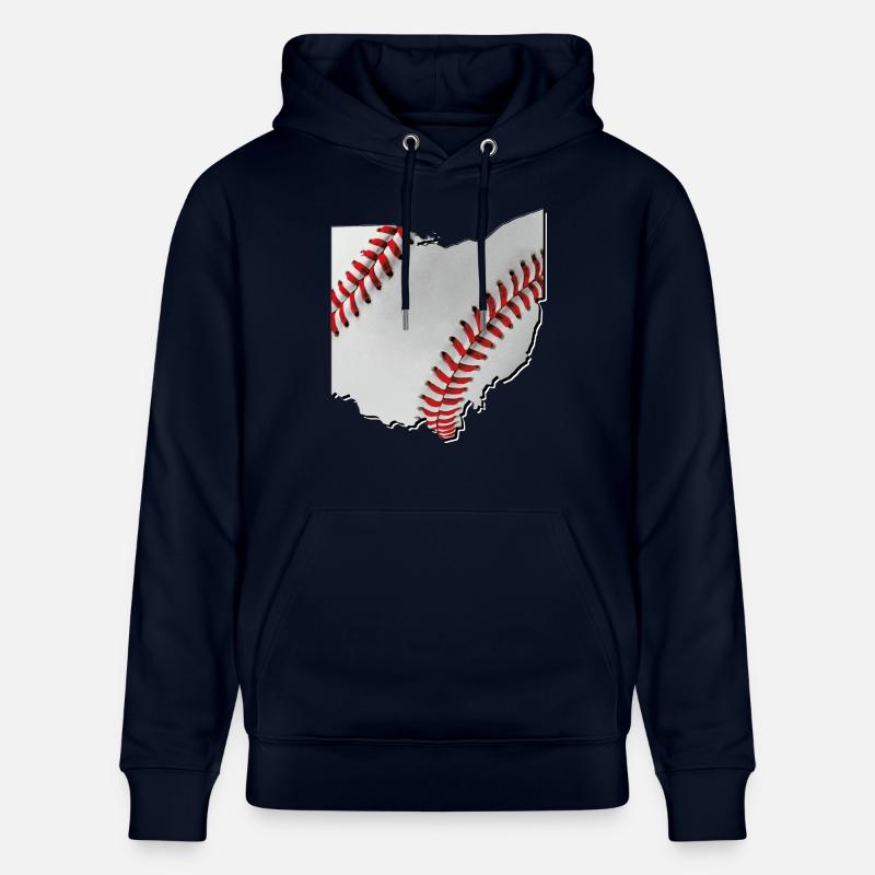 Ohio (États-Unis) | Vrai baseball | Carte - Sweat à capuche bio CRUISER Stanley/Stella Unisexe - marine
