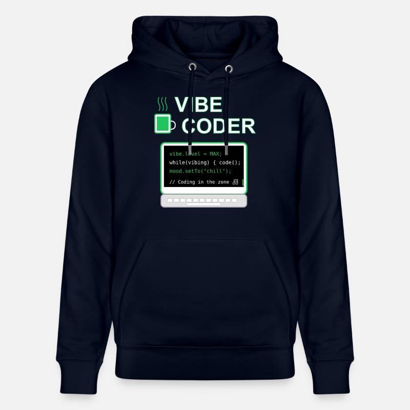 Codeur Vibe - Sweat à capuche bio CRUISER Stanley/Stella Unisexe - marine